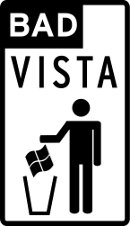 BadVista.fsf.org Logo and link
